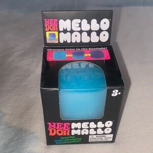 Nee Doh Mello Mallo Squishy Toy - Blue New